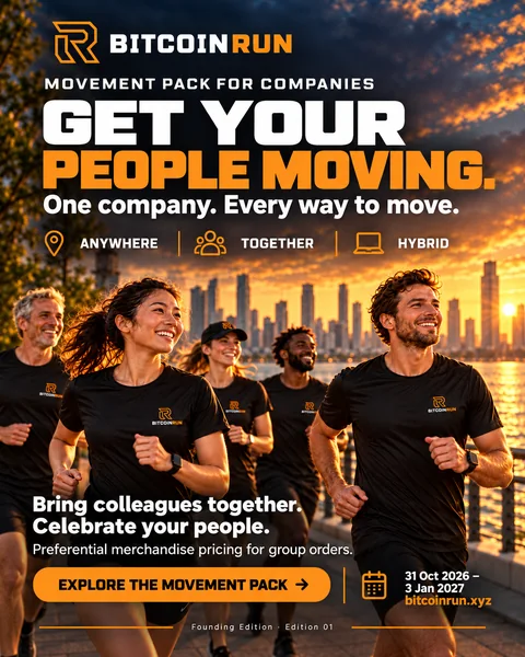 Get your people moving — BitcoinRun for Companies