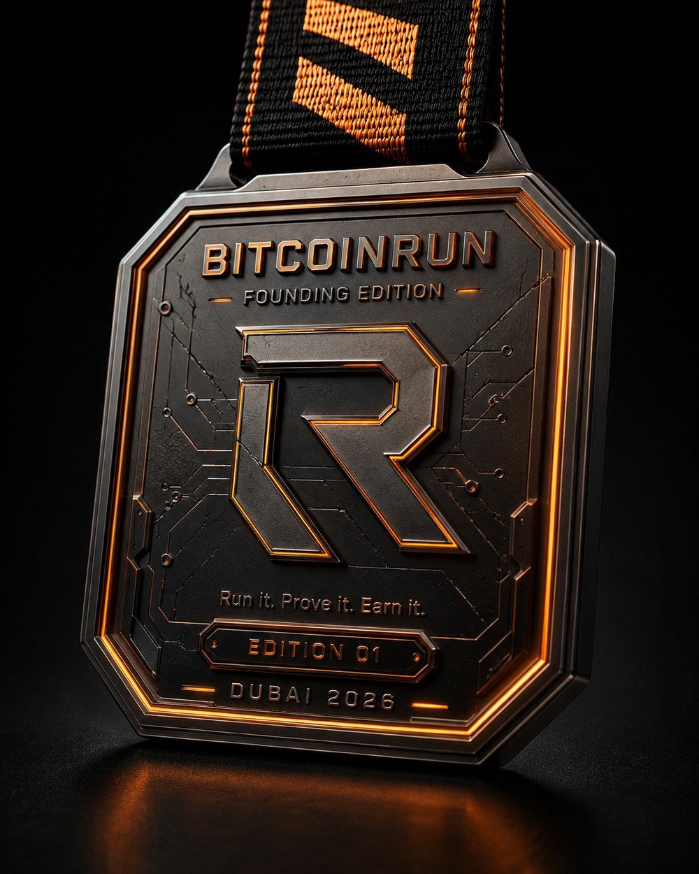BitcoinRun Founding Edition medal design concept
